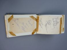 AUTOGRAPHS/THE BEATLES - a vintage pocket album, mid to late 1960s containing signatures and let-ins