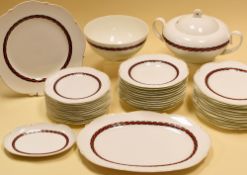 A VILLEROY & BOCH BONE CHINA DINNER SERVICE in the Castellon pattern by Paloma Picasso, 41 x pieces