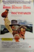 FIVE CLINT EASTWOOD ORIGINAL ONE SHEET THEATRE POSTERS 'PAINT YOUR WAGON' (1969) 69/272, '