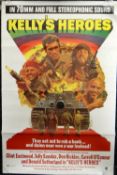 'KELLY'S HEROES' (1970) starring Clint Eastwood, US One Sheet film poster, NGM, folded, 27 x 41