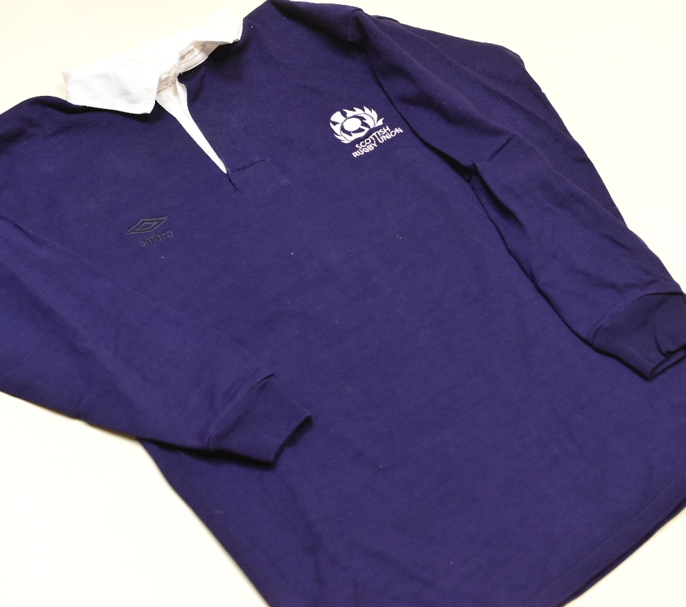 A SCOTLAND INTERNATIONAL RUGBY UNION SQUAD JERSEY No.17, early 1990s Provenance: presented to