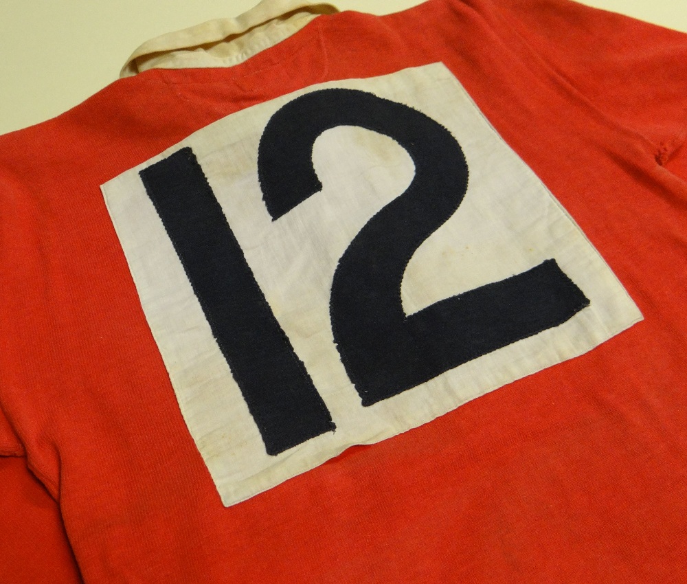 A WALES MATCH-WORN INTERNATIONAL SCHOOLBOYS JERSEY the breast with stitched panel felt badge and - Image 3 of 3