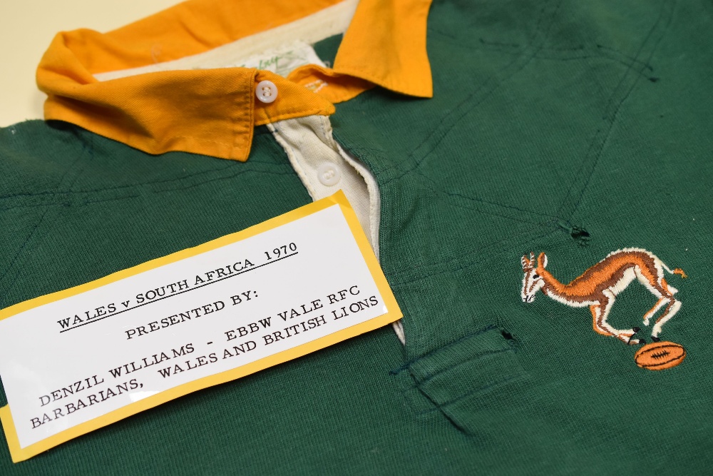 A RARE SOUTH AFRICA INTERNATIONAL MATCH WORN RUGBY UNION JERSEY1963 -1965 - Image 2 of 2