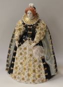 A ROYAL WORCESTER FIGURE OF ELIZABETH I a limited edition of 1368/4500 for Compton & Woodhouse