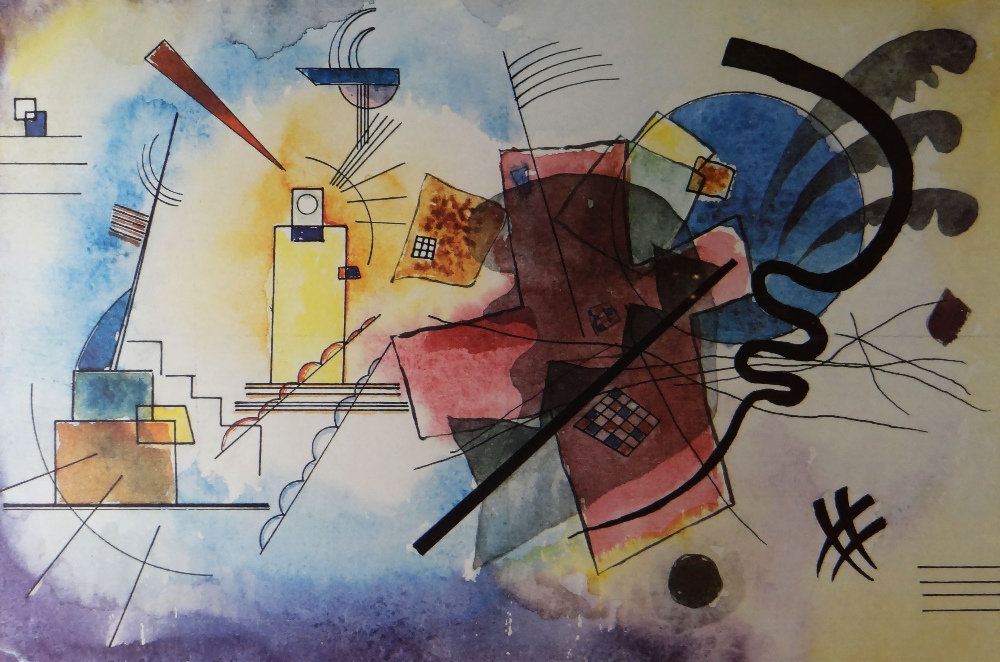 KANDINSKY a set of six framed prints - entitled 'Quiet Harmony', 62 x 80cms, 62 x 80cms, 72 x 57cms, - Image 4 of 5