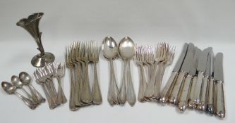 A QUANTITY OF MIXED EPNS CUTLERY
