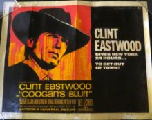 SIX ORIGINAL US ONE SHEET THEATRE POSTERS starring Clint Eastwood, 'COOGAN'S BLUFF' (1968) rolled,