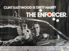 'THE ENFORCER' (1976) starring Clint Eastwood, Original British Quad poster, folded, Warner Bros, 30