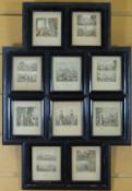 BAXTER collection of ten mounted small prints with embossed stamp, various scenes of Royal