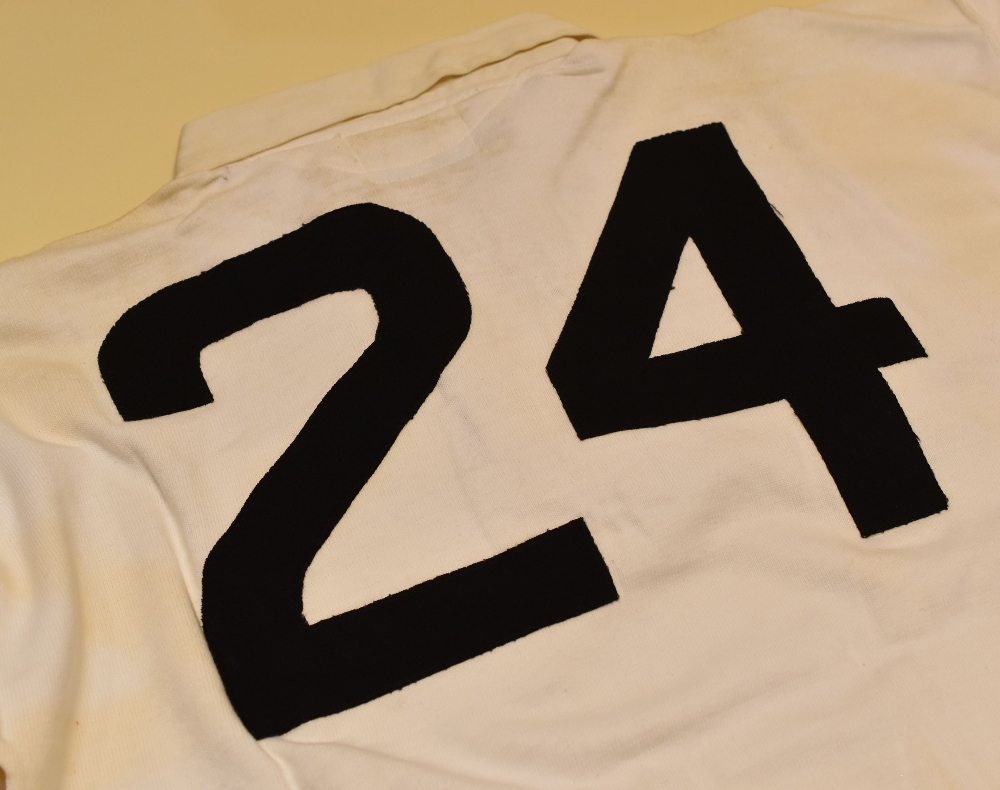 A FIJI INTERNATIONAL RUGBY UNION SQUAD JERSEY, bearing crest to panel and stitched No.24, 'Presented - Image 3 of 3