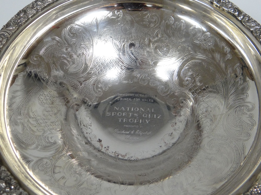 AN EPNS TAZZA PRESENTED BY RICHARD & ELIZABETH BURTON inscribed 'Commonwealth Games Council for - Image 2 of 2