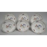 PART SET OF SIX SHELLEY 'VERSAILLES' TEA-PLATES