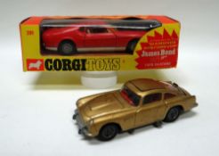 TWO BOXED CORGI JAMES BOND 007 CARS being Whizzwheels 391 'Diamonds are Forever' Ford Mustang and an