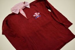 WELSH INTERNATIONAL JERSEY, MATCH-WORN BY ARTHUR REES OBE CBE QPM (1912-1998) AGAINST NEW ZEALAND