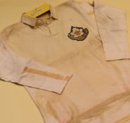 A BRITISH COLUMBIA CANADA RUGBY JERSEY with stitched badge and stitched No.4, circa 1960s/70s