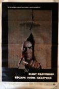 'ESCAPE FROM ALCATRAZ' (1979) starring Clint Eastwood, a US One Sheet Original film poster,