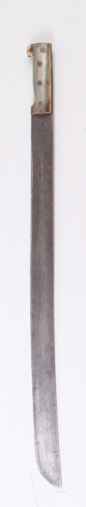 Machete, Russland.Horngriff. Besch. L: 78,5 cm.