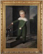 Zimmermann, Johann Friedrich. Berlin 1796 (?)Kinderbild. Auf einer Treppe stehender,