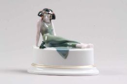 Porzellanfigur,Rosenthal. Kunstabteilung Selb, 1918, Entwurf nach Leo Rauth 1913 "Froschkönig".