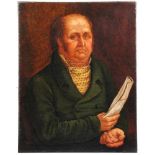 Unbekannt, 19./20. Jh.Portrait von Johann Friedrich Richter gen. Jean-Paul. Öl/Lwd. Retuschen. H: 69