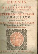 Cretiani Stephani.Repertorium. Disceptationum. Omnium forensium . Venetiis. 1648....