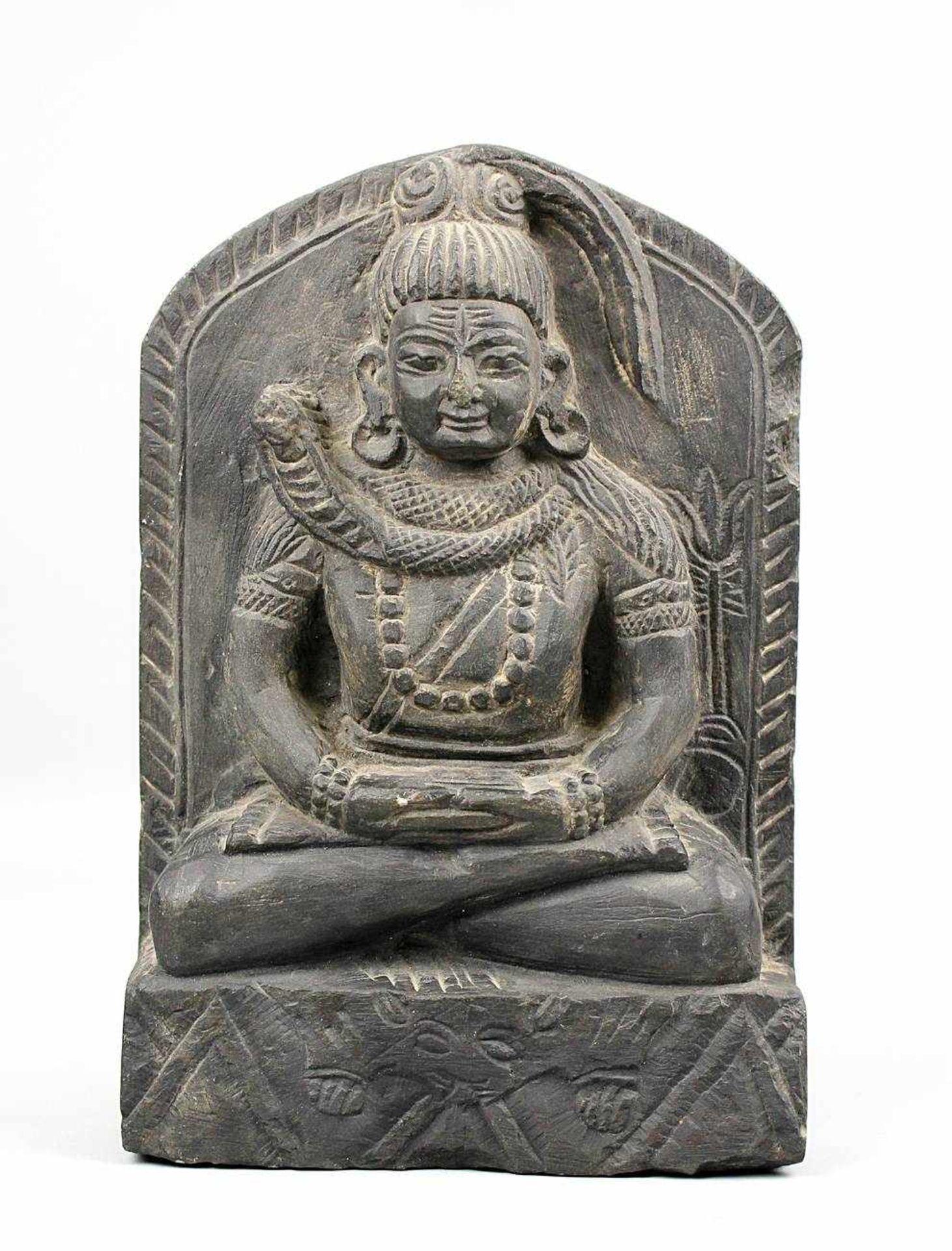 Buddha Schieferrelief, Kambodscha. Aus einem Stück geschlagen. Höhe 23cm, Breite 15,5cm. 549-025
