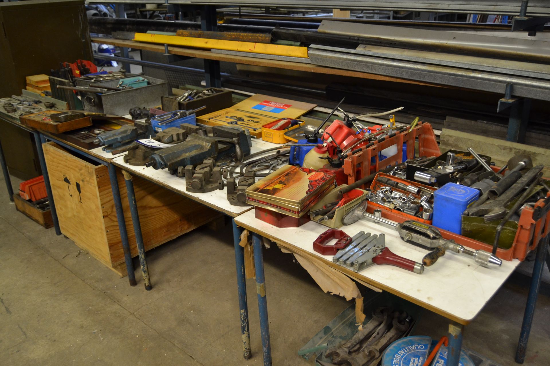 Assorted Workshop Equipment, as set out on tables