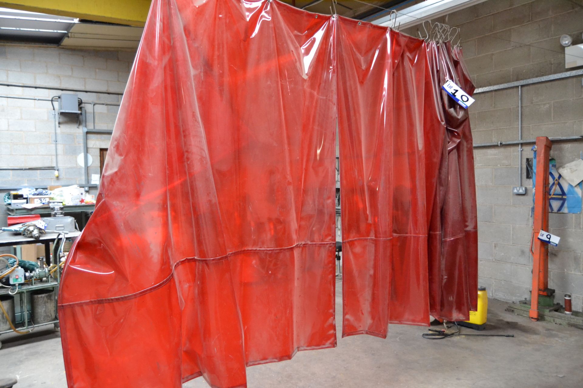 Welding Curtain, with suspension cable