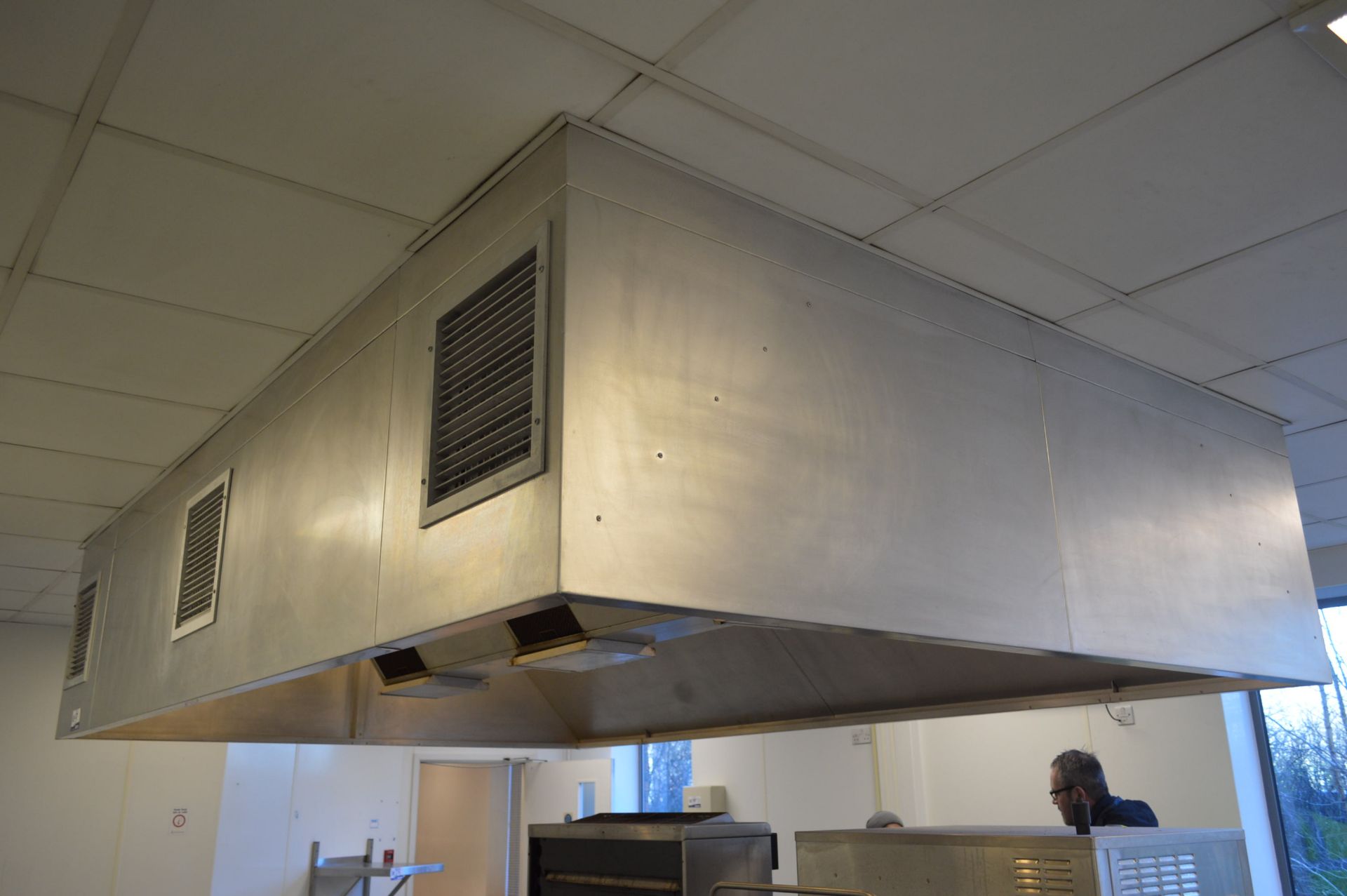 Riveted Stainless Steel Fume Extraction Canopy, 35