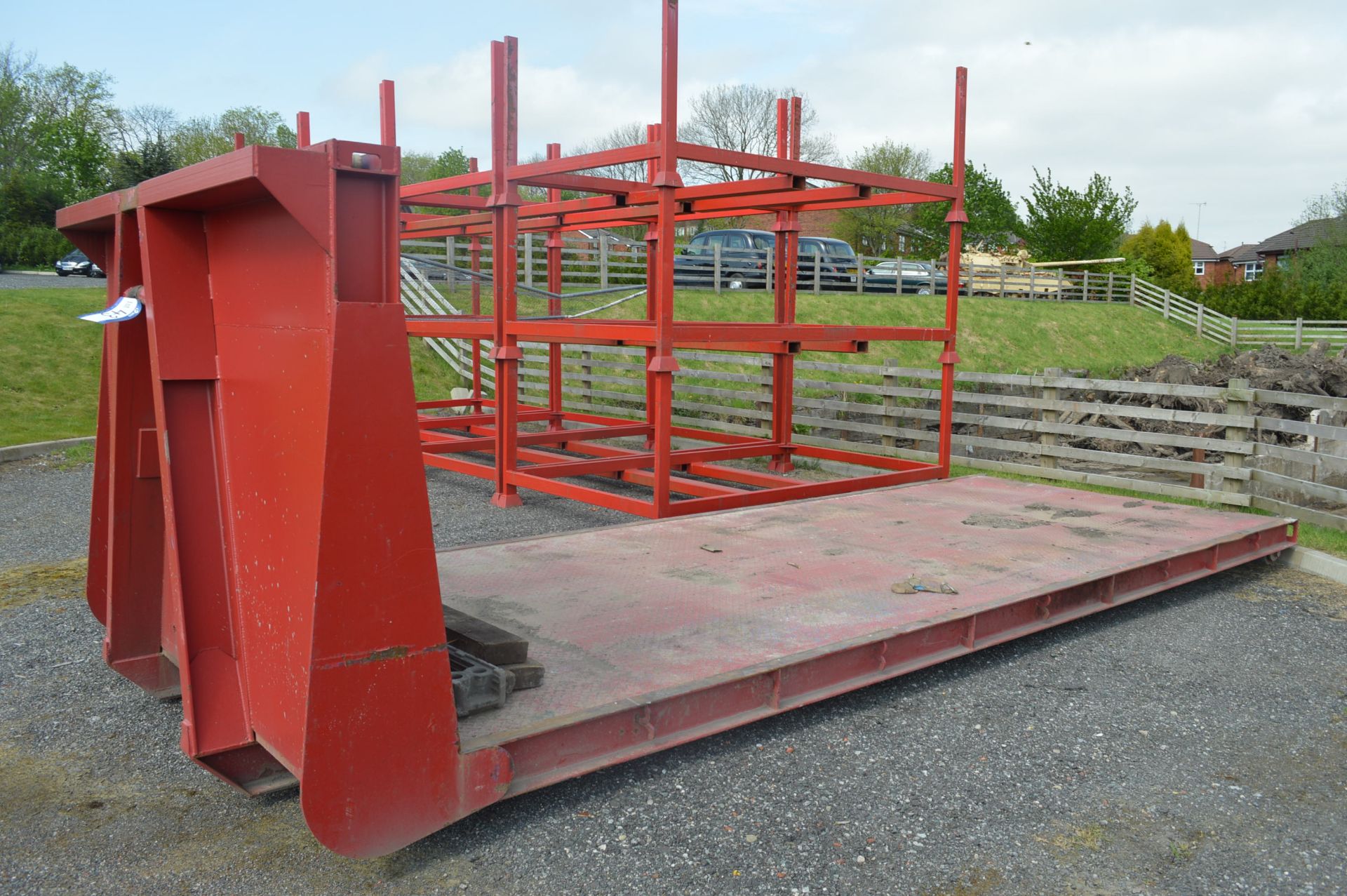 Big Hook RoRo Plant Body, 21ft 6in. long (this lot is located at Collop Gate Farm, Heywood)