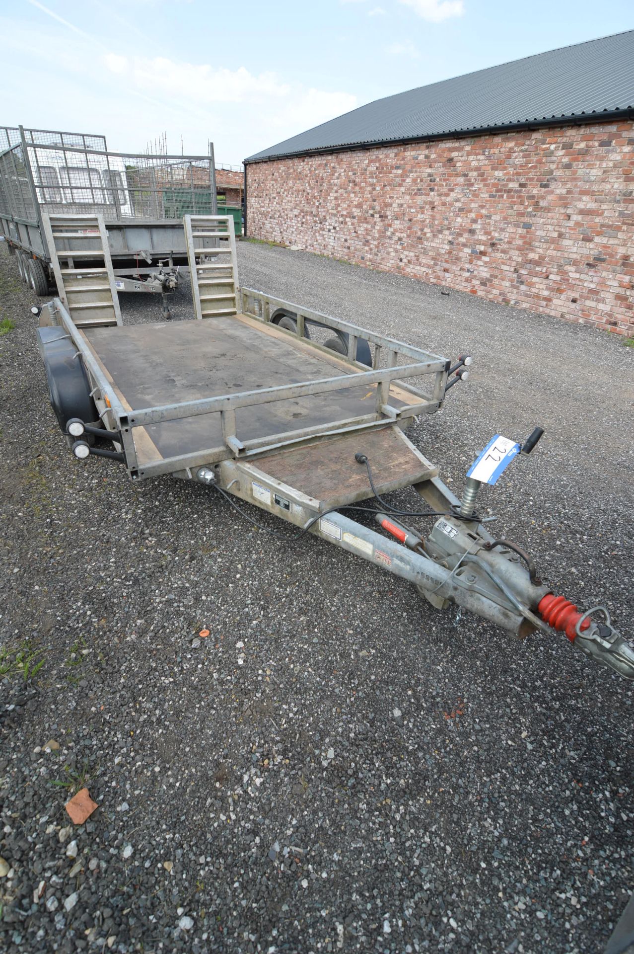 Ifor Williams GP106GM Twin Axle Trailer, serial no. SCK60000010329195, 3500kg weight cap. (this - Image 4 of 4