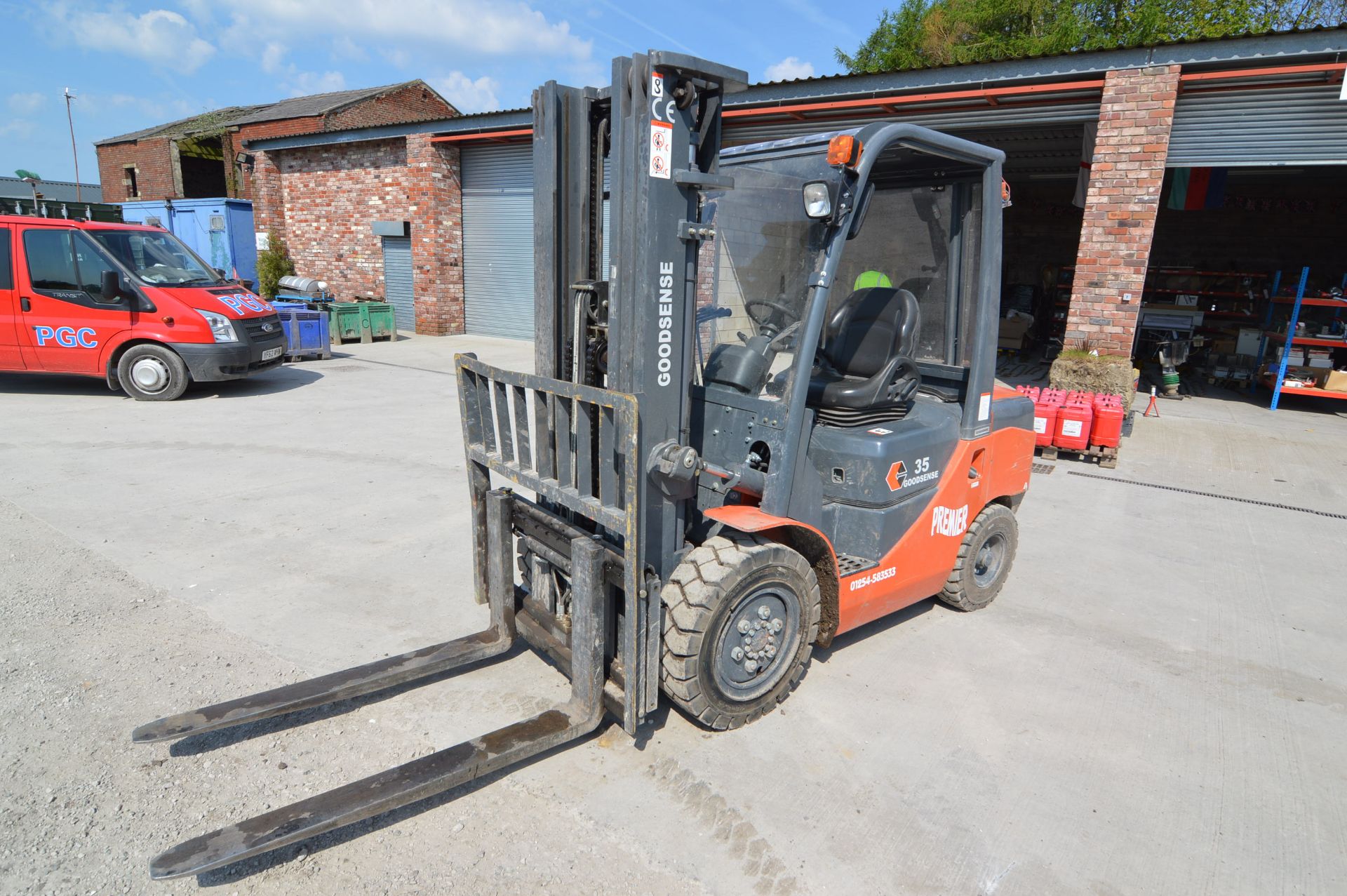 Goodsense FD35 3150kg cap. DIESEL FORK LIFT TRUCK, serial no. 215013375, year of manufacture 2016,