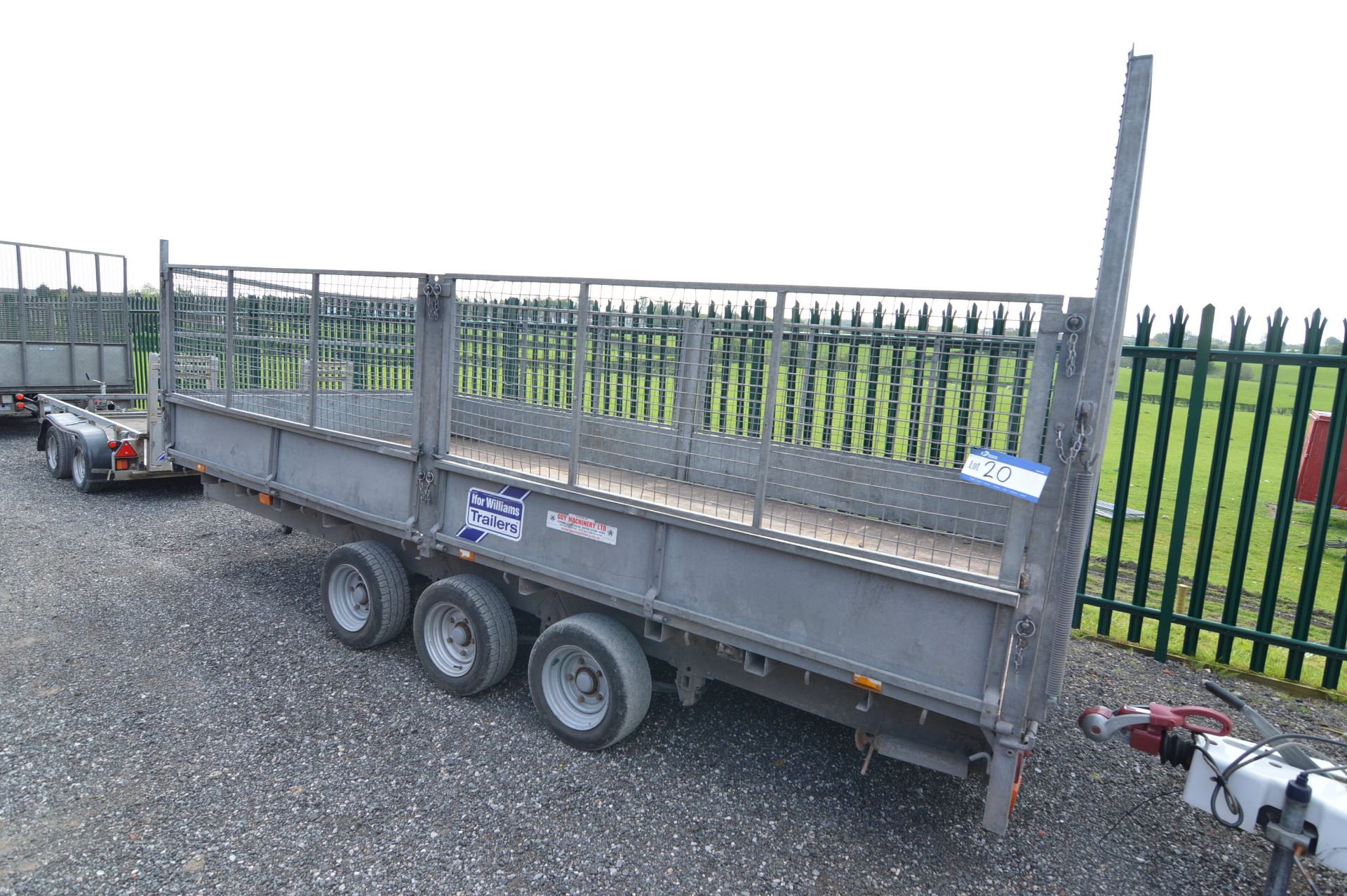 Ifor Williams 3C6LM167G3 TRI-AXLE TRAILER, serial no. SCKT0000E5103793, 3500kg gross weight, 16ft