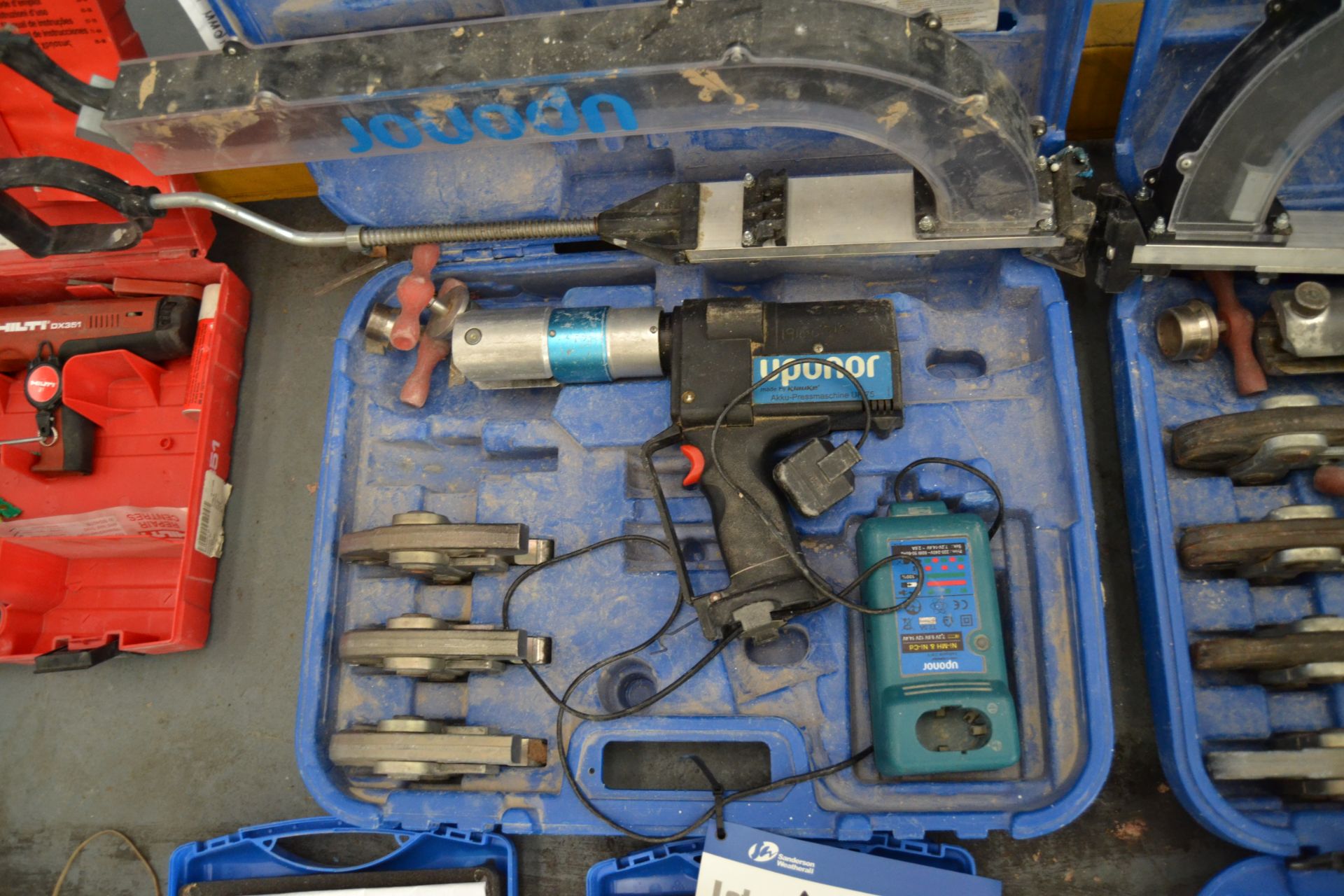 Uponor UP75 Cordless Pressing Tool, wth adapters i