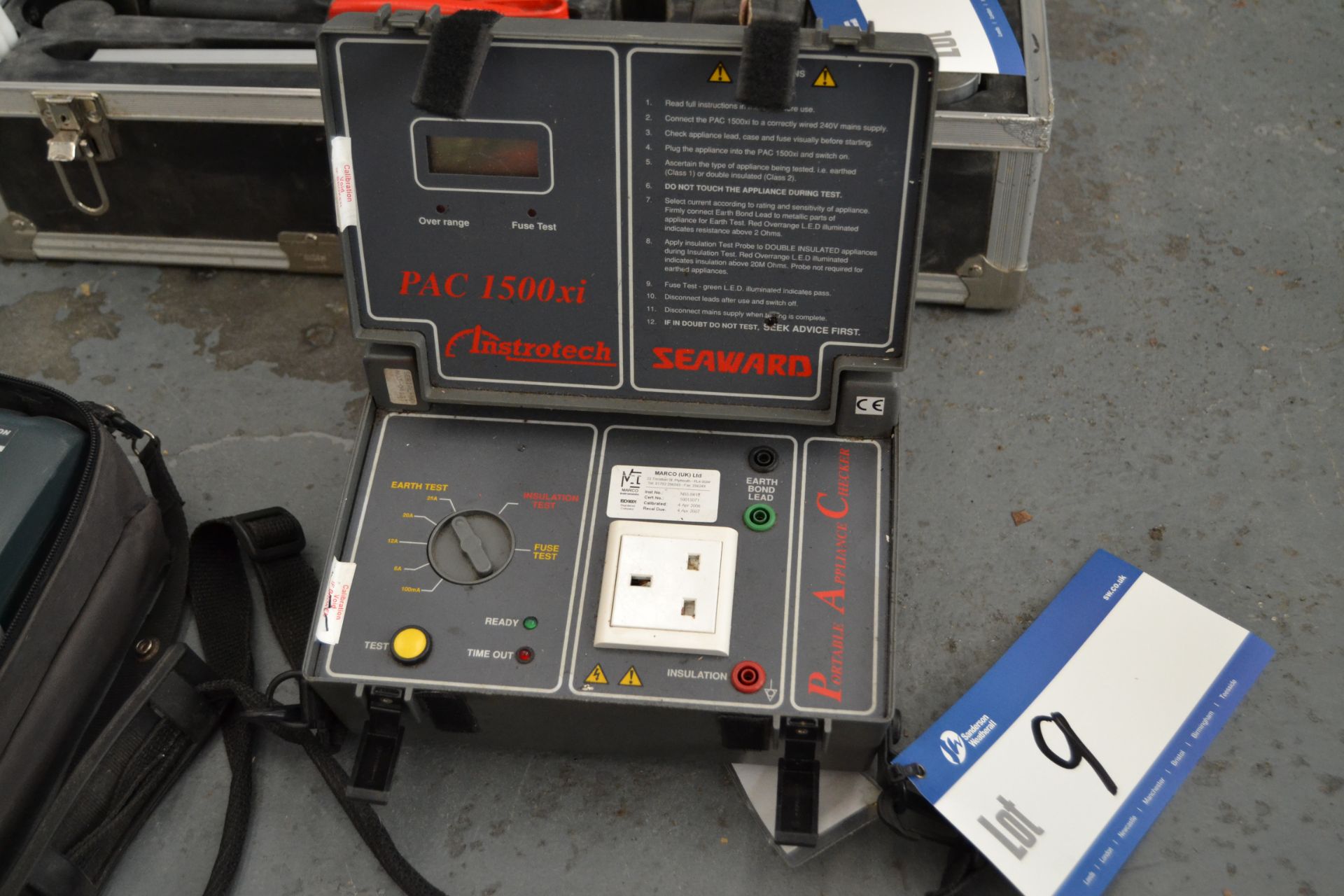 Seaward Instrotech PAC1500XI Portable Appliance Ch
