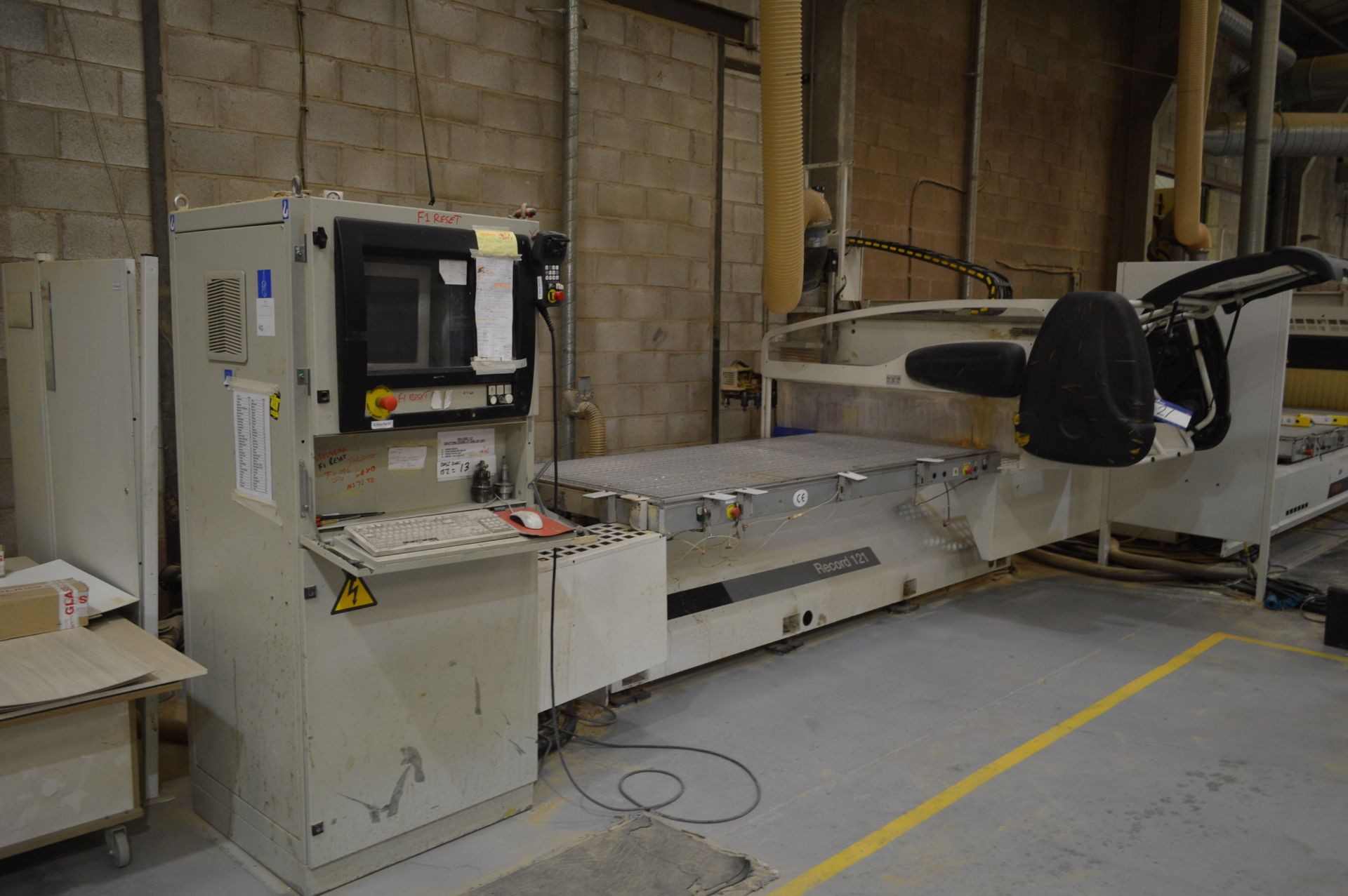 SCM Record 121 SINGLE HEAD CNC ROUTER, serial no.