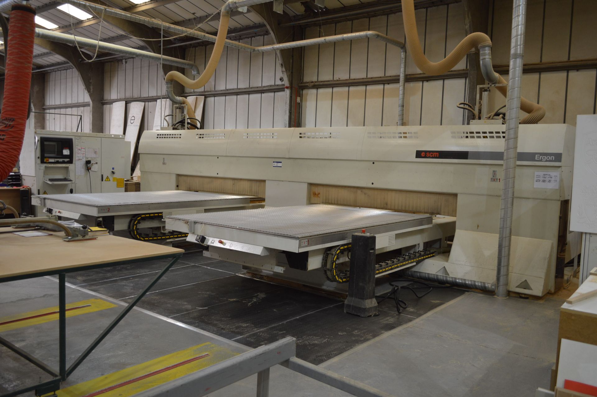 SCM ERGON TWIN HEAD CNC ROUTER, serial no. AA1/014