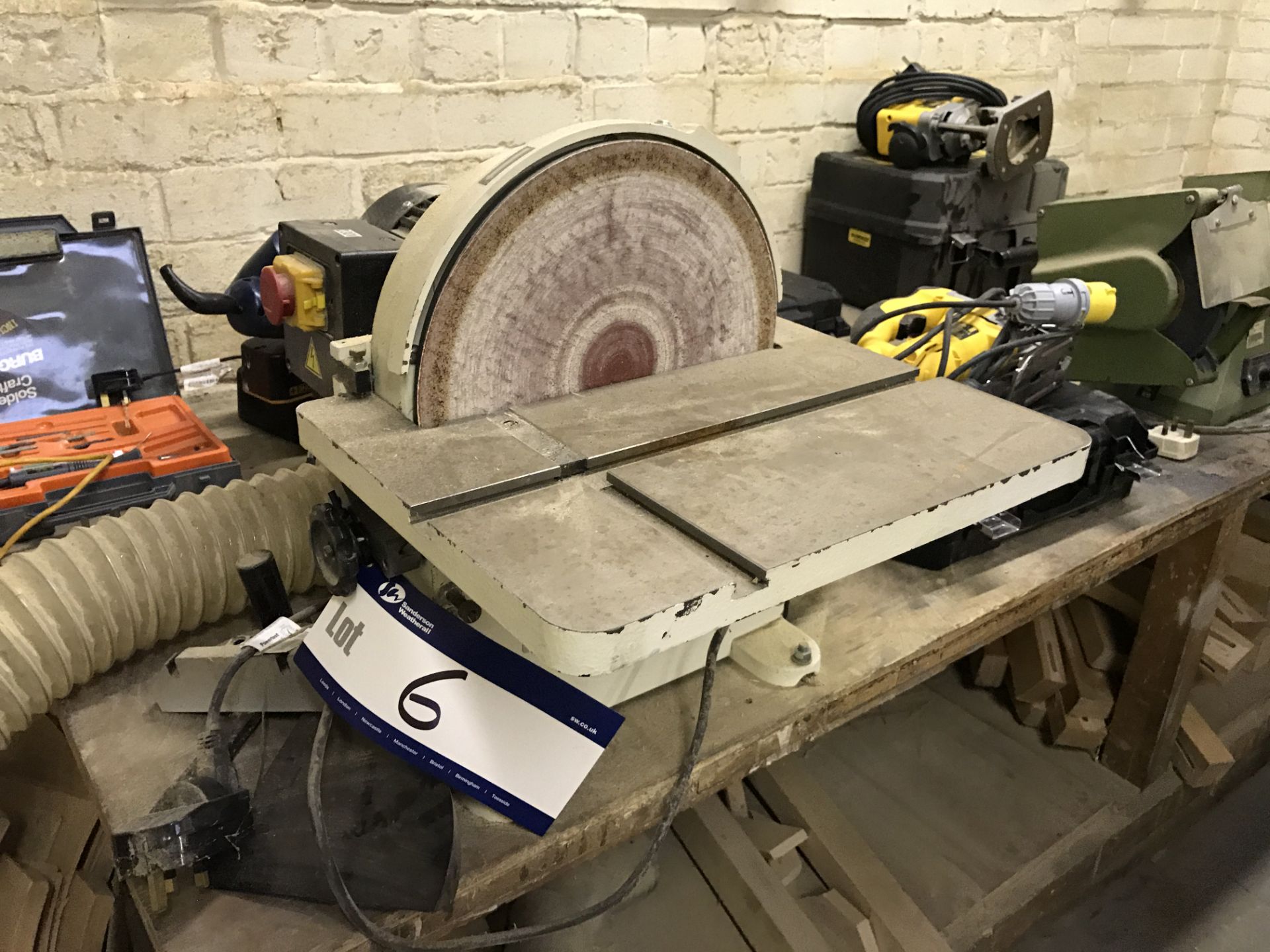 Jet JDS-12 Bench Mounted Disc Sander, Serial Number: 080104942 (Not including extraction ducting)