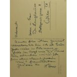 Konvolut von elf Autographen Österreich, 1862-1962 Hesse, Hermann an Herrn u. Frau Dr. Langhammer,