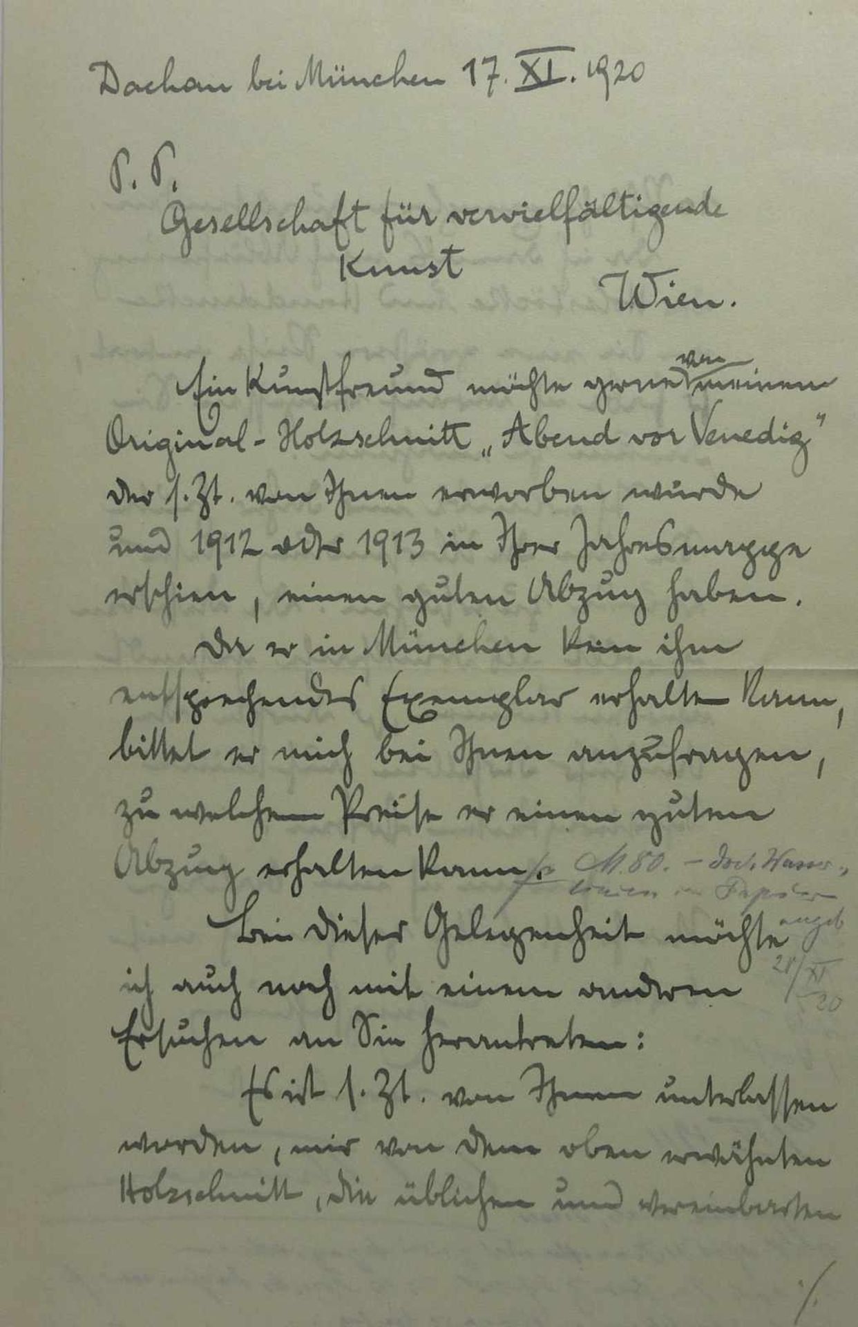 Konvolut von elf Autographen Österreich, 1862-1962 Hesse, Hermann an Herrn u. Frau Dr. Langhammer, - Bild 12 aus 25