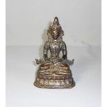 Sitzender Buddha Amitayus Sinotibetisch, 19./20. Jh. Im Padmasana mit Schmuckgehänge und