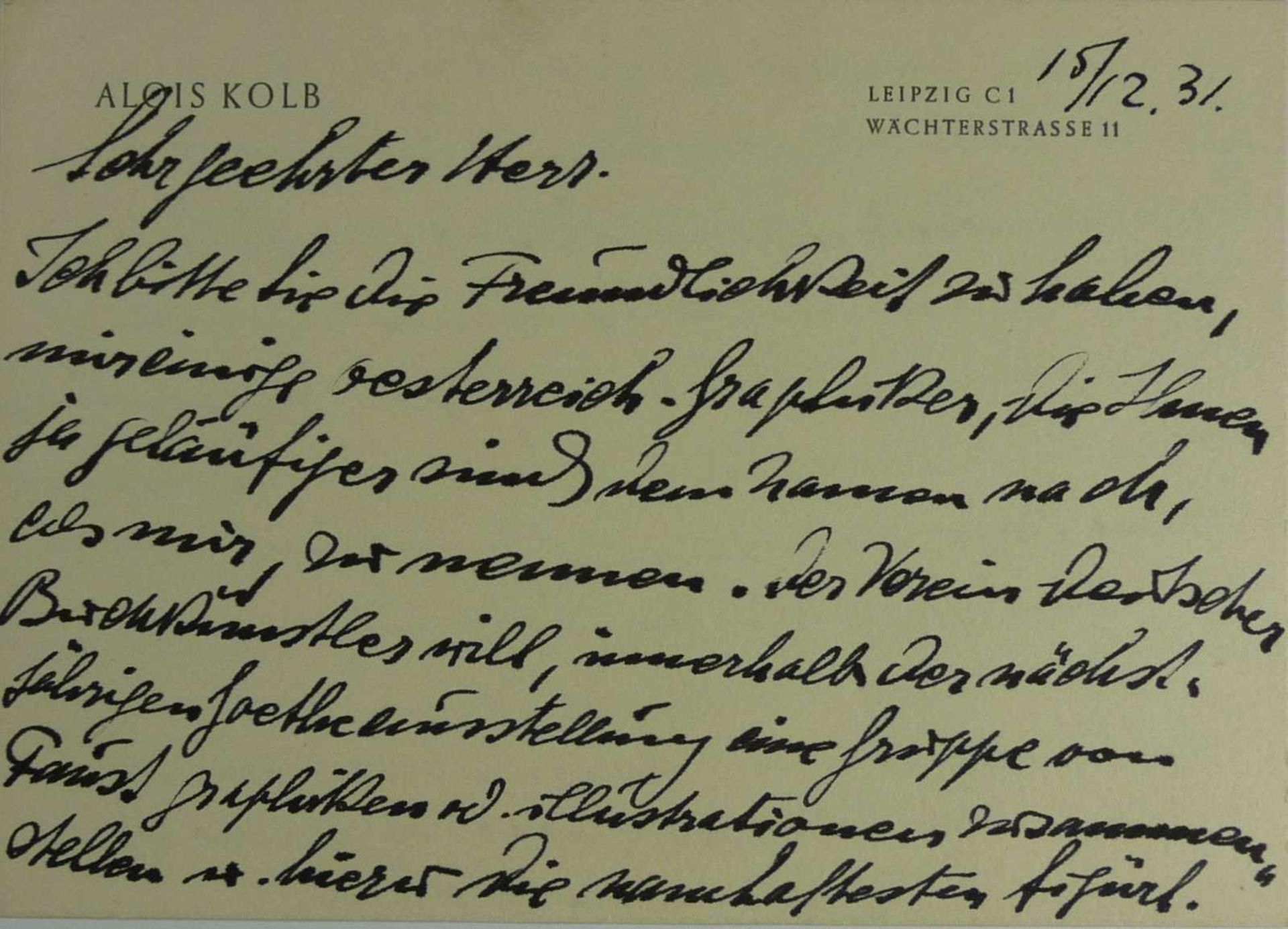 Konvolut von elf Autographen Österreich, 1862-1962 Hesse, Hermann an Herrn u. Frau Dr. Langhammer, - Bild 23 aus 25