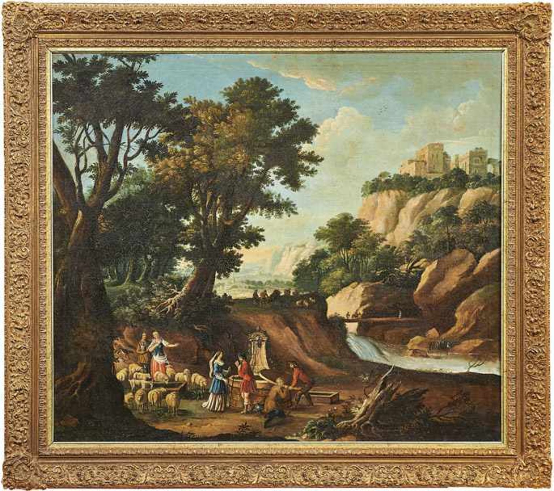 Lorrain (eigtl. Gellée), Claude - Umkreis Pastorale Landschaft (Chamagne 1600-1682 Rom)