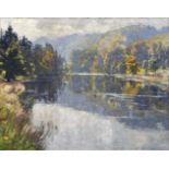 Otto Altenkirch "Waldweiher". 1929. Öl auf Leinwand. Geritzt signiert "Otto Altenkirch" und