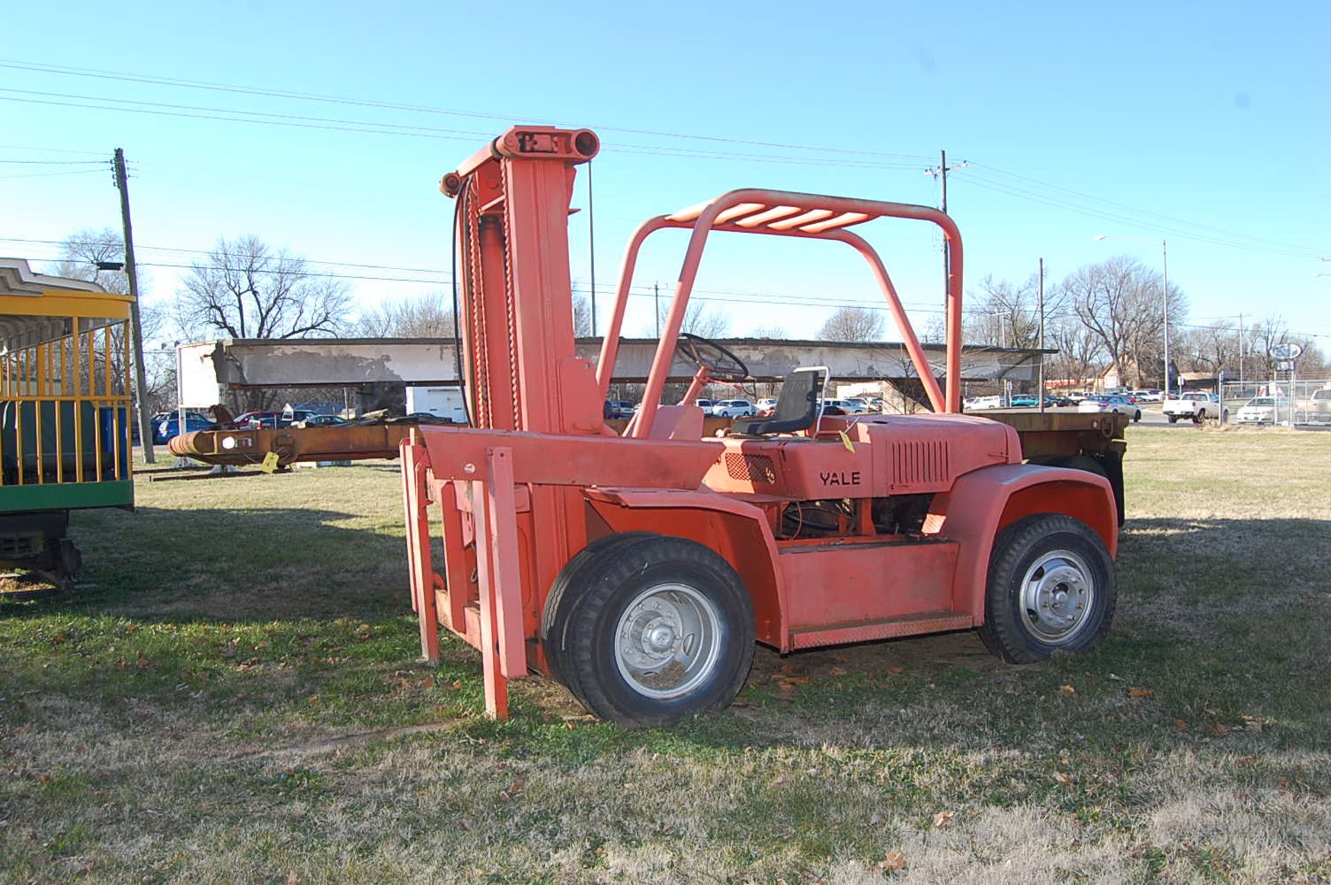 Yale Model #G3P-150-MO6-0 Fork Lift, Rated 15,000 lb. Lift Capacity, 24 in. Lift Height, SN H103222