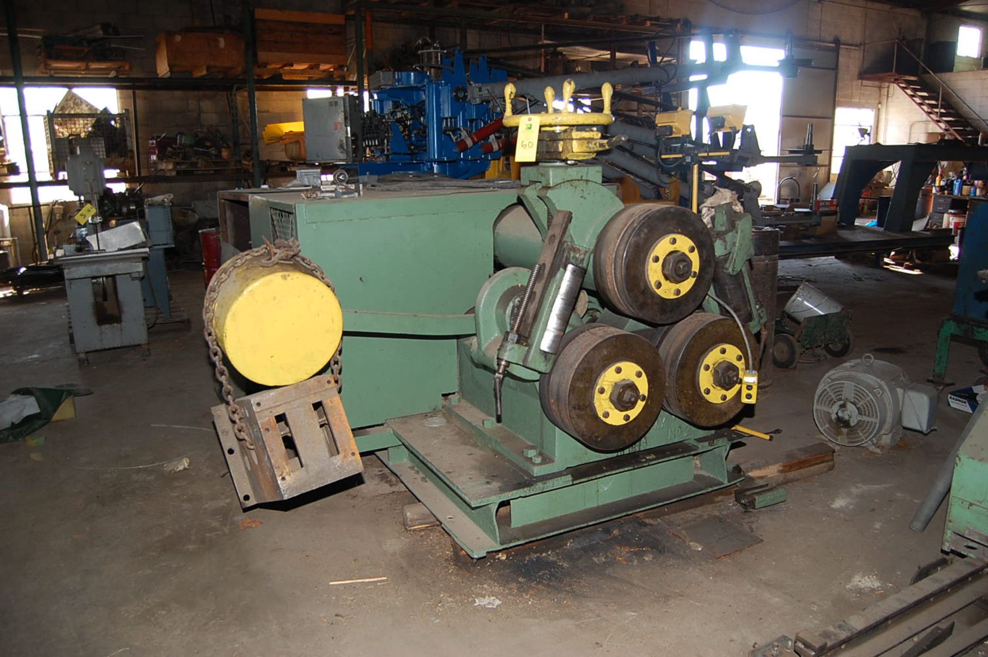 Buffalo or Webb Angle Bending Roll (Believed to be Buffalo or Webb) 2-BR/W-2744, 7 1/2 HP, Gear