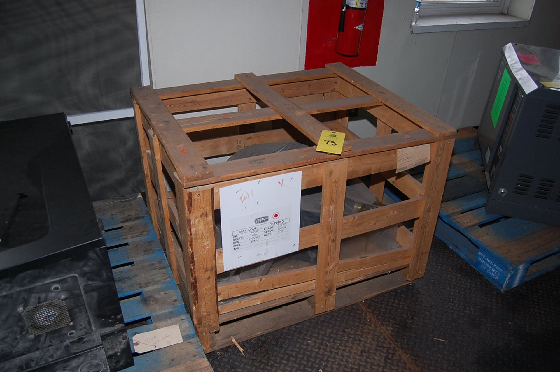 Leeson Dual HP Motor, 40/20 HP 460 Volt, Frame 326T2, (Crated, Never Used)