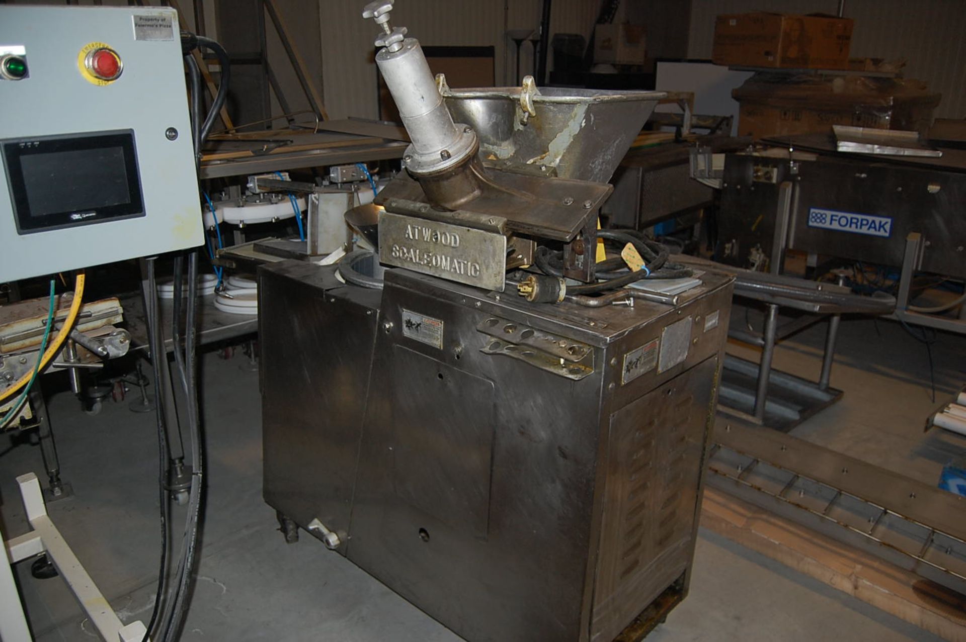 Atwood Scale-O-Matic Dough Divider, Believed Model #S-300, Serial #J3855, SS Base Mounted on 4- - Image 3 of 3