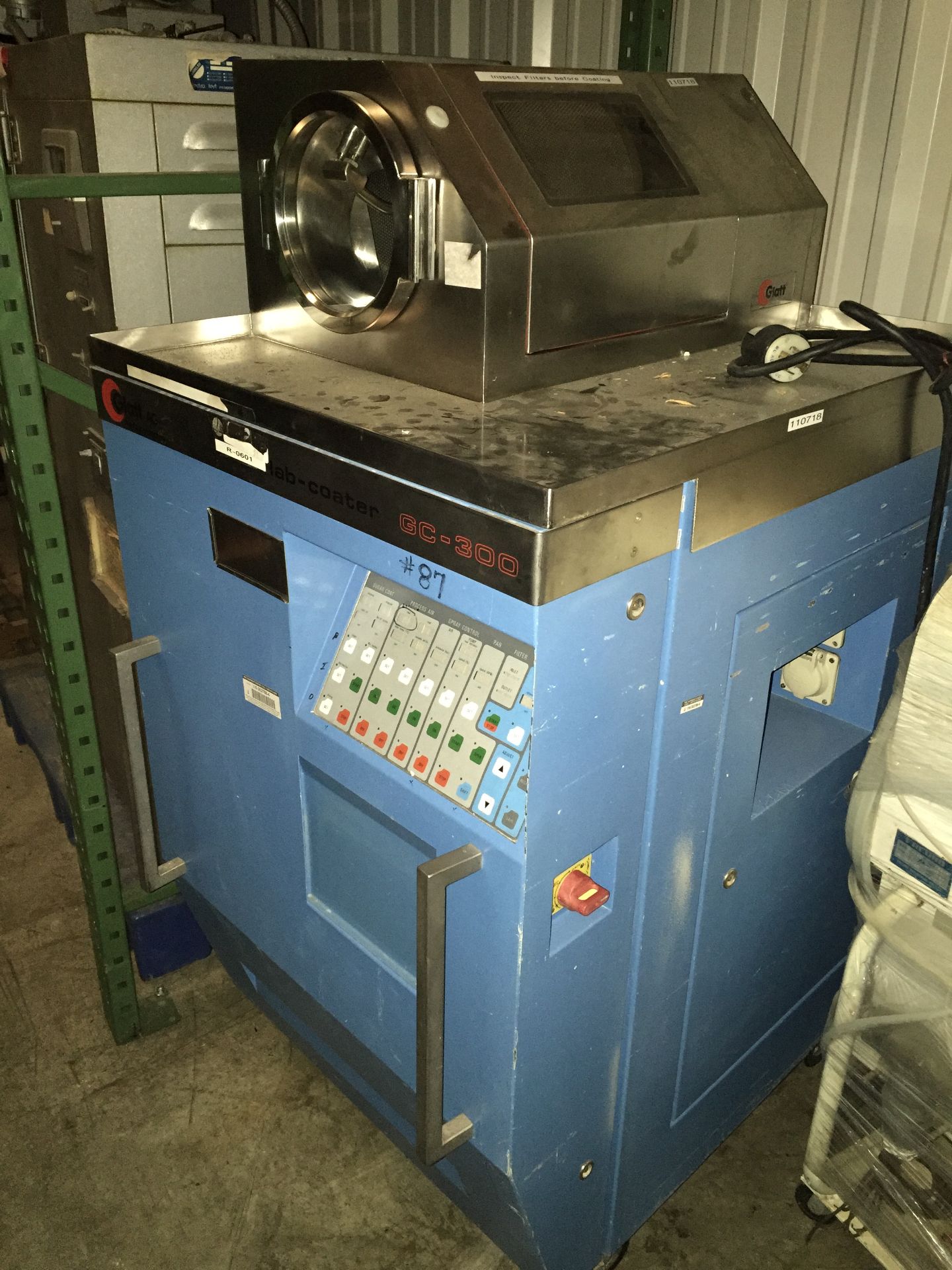 Glatt Lab Coater, Self Contained, Model GC300, SN 100697 - Image 9 of 13