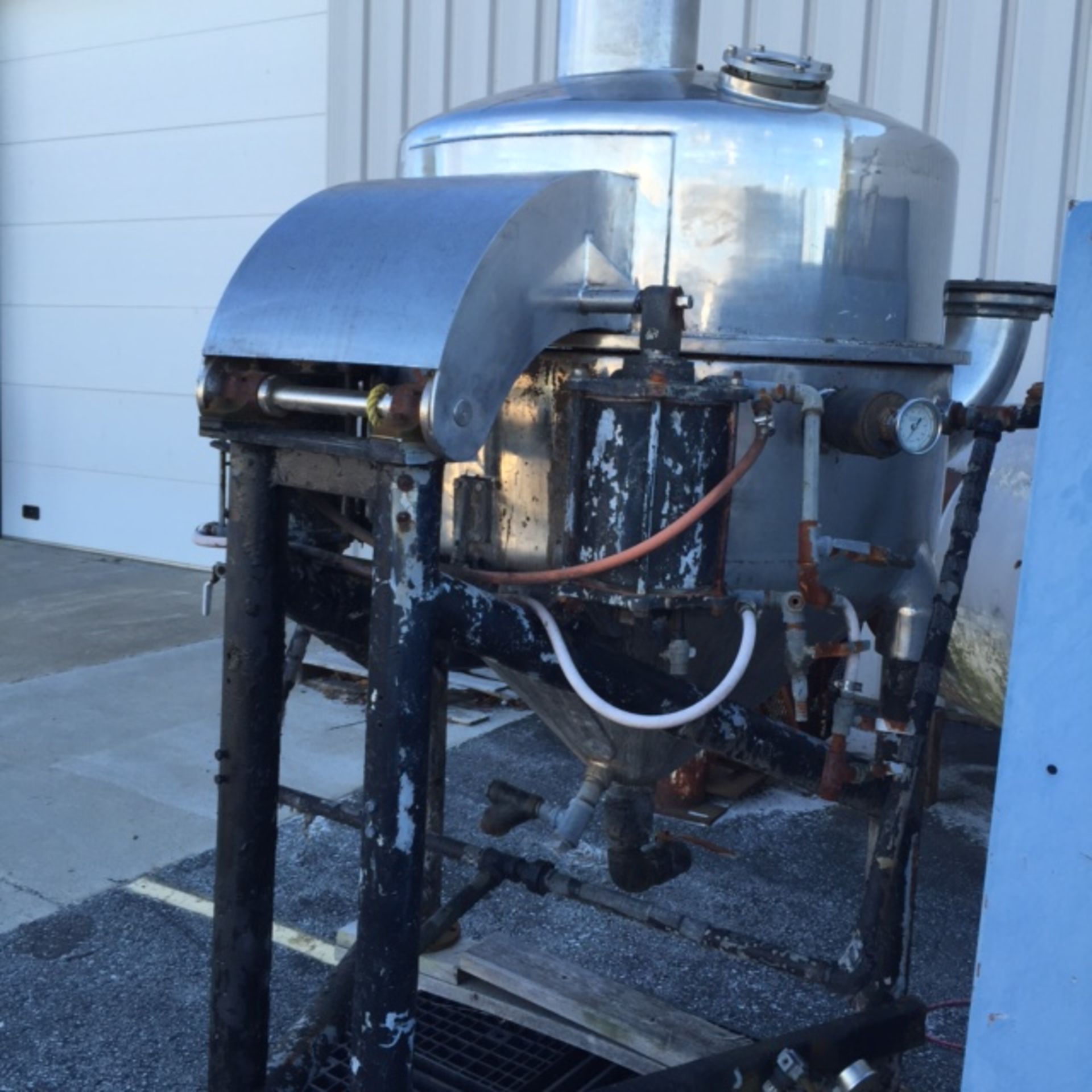 SS Evaporator Kettle, Green Mfg. Co., Model NVA-F100, SN 33936-A, Max Allowable Work Pressure 80PSI, - Image 3 of 6